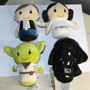 Hallmark Exclusive Disney Star Wars Itty Bittys Plush Figures - Set of 4